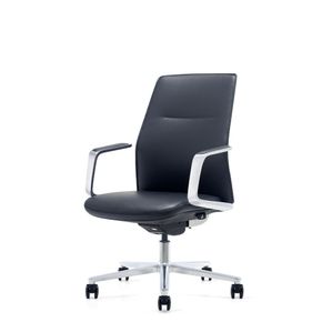 Kontorstol ELC Core læder medium sort