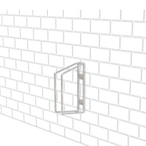 Cykelstativ med 1 bøjle til væg, lige