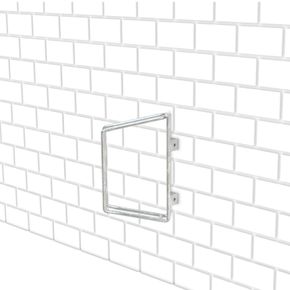 Cykelstativ med 1 bøjle til væg, skrå