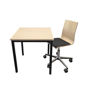 Skolebord 70x65 cm med 1 stol birk
