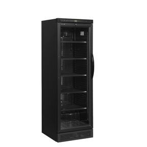 Display køleskab Tefcold CEV425 med venstrehængt dør, sort