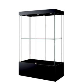 Glasmontre Athene 120 cm, m. 1 hylde