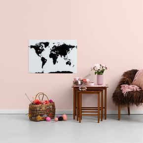 Glastavle Naga verdenskort 50x80 cm