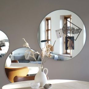 Glastavle Naga Ø80 cm spejl