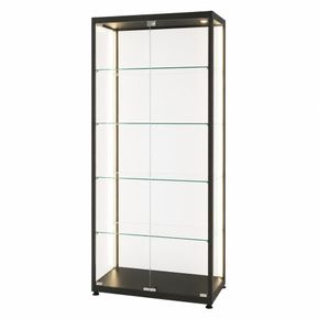 Glasvitrine Diamond 8L, m. lys