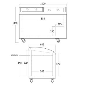 Isfryser Scandomestic IC306D, hvid
