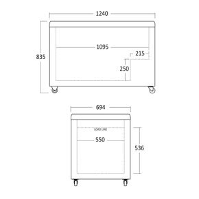 Isfryser Scandomestic IC410D, hvid