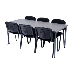 Kantinesæt Oporto Base bord med 6 Comfort stole