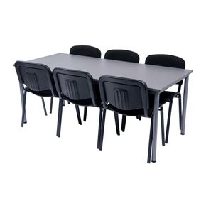 Kantinesæt Oporto Base bord med 6 Comfort stole