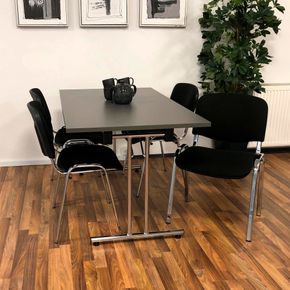 Klapbord Stabelfix Lux med 4 Comfort Basic stole