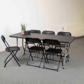 Klapbord American med 6 Samson Lux klapstole