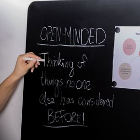 Rammeløs kridttavle 45x57 cm, sort