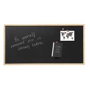 Magnetisk kridttavle Naga 50x100 cm, sort