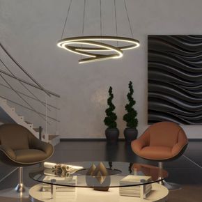 Loftlampe EGLO Lobinero-Z Ø58 cm, sort