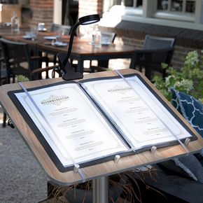 LED-lampe til skilte Securit, sort