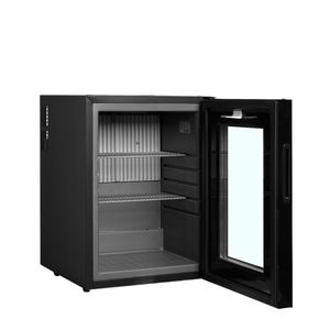 Minibar Tefcold TM44G-1 35-liter, sort med glasdør
