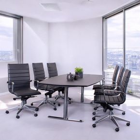 Kontorstol Prestige mellem ryg, sort