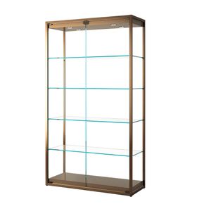 Glasmontre Tmetal 95 cm, 4 hylder og spot