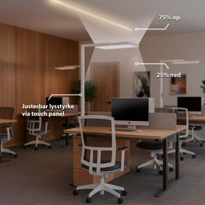 Gulvlampe INLUX DuoWork Pro Hvid