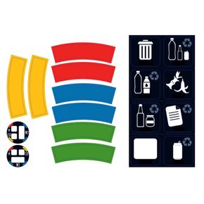 Kildesortering PLANET med 3 rum, 60L