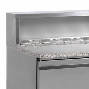 Pizzabord Tefcold G-Line GP93 m Granitbordplade og Kølebrønd
