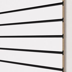 Rillepanel Basic+ 120x120, Hvid, 2pak