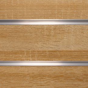 Rillepanel 120x120 cm Basic+, rustik eg