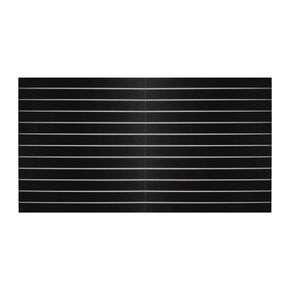 Rillepanel 240x120 h cm, sort