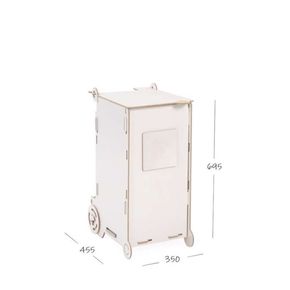 Affaldsbeholder "bio" 50L hvid