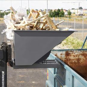 Tipcontainer AB Tip  600L  Grå