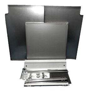 Top- og sideplader til opvaskere, titanium
