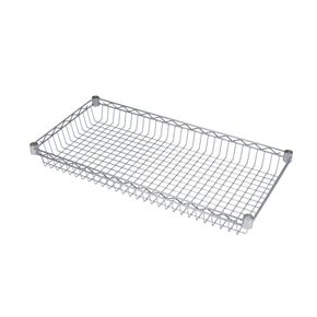 Trådhylde kurv Wirefix 46x91 cm, blank 