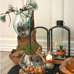 Træskulptur Waterdrop 50h cm, teak