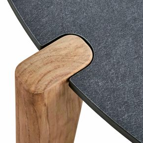 Sofabord Domino Ø90 cm, antracit