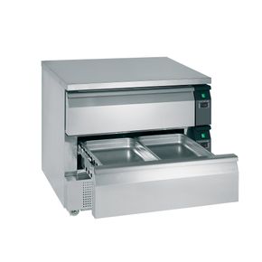 Underbord Tefcold UD2-2, rustfri stål