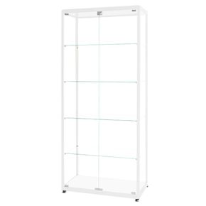 Glasvitrine Diamond 8, hvid