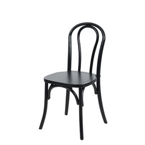 Wienerstol 3  53x51x89h cm, sort