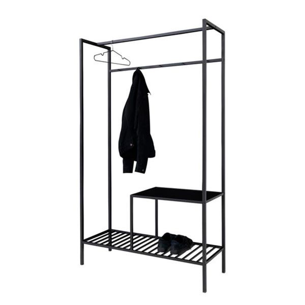 Tøjstativ Madrid, sort