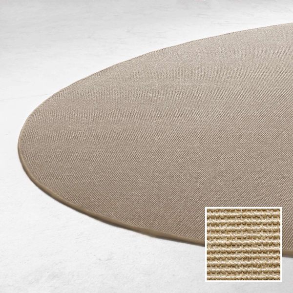Rundt tæppe Ø 90, Sisal Boucle'