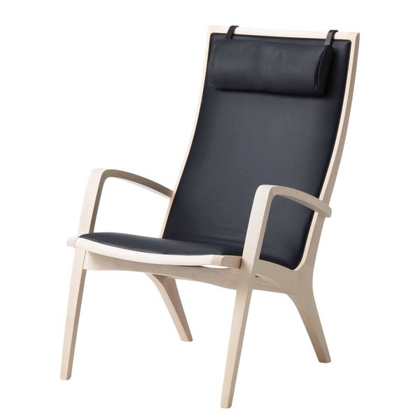 Lænestol Ara 1, eg/sort PU