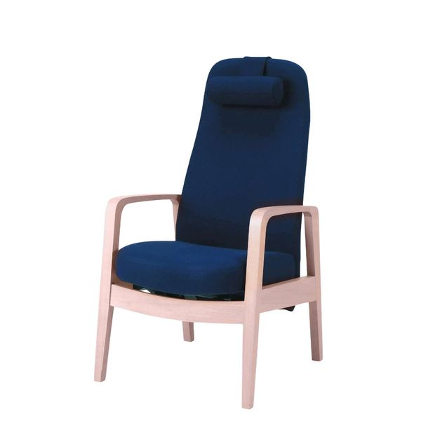 Hvilestol 7031SV, eg/blå