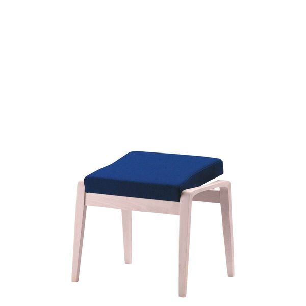 Fodskammel 7008, eg/blå