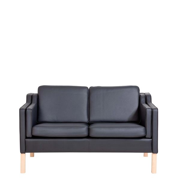 Liverpool Lux Sofa 2 pers. sort Læder