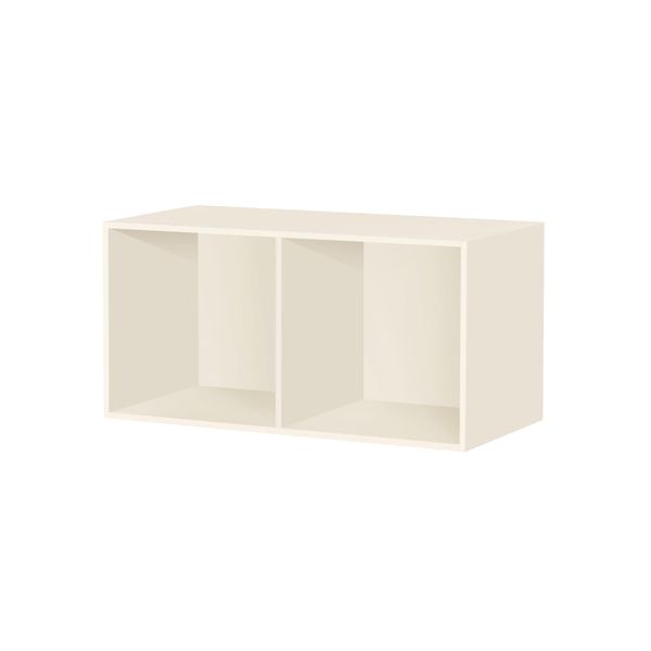 Square reol 3 D42 2 rum, hvid