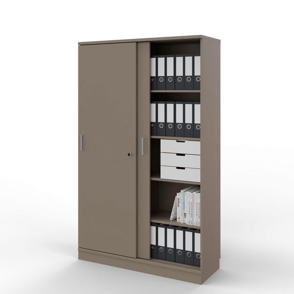 Skydedørsskab med 2x5 rum - EP Xtra