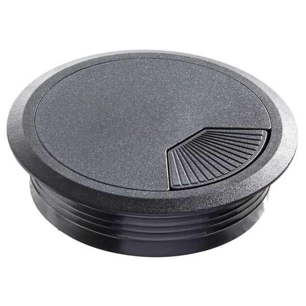 Kabelgennemføring Ø80 mm, sort plast