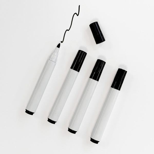 Whiteboardtusser 4 stk. sort