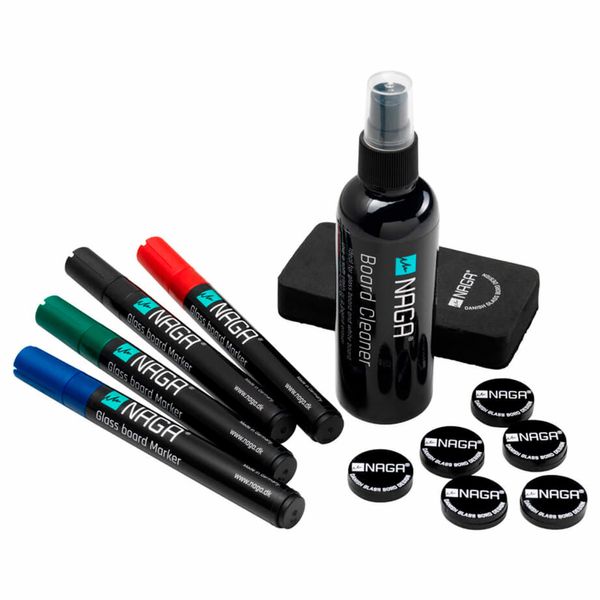 Glastavle/whiteboard startkit Naga