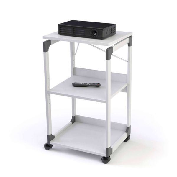 Vogn til projektor/overhead, lysegrå
