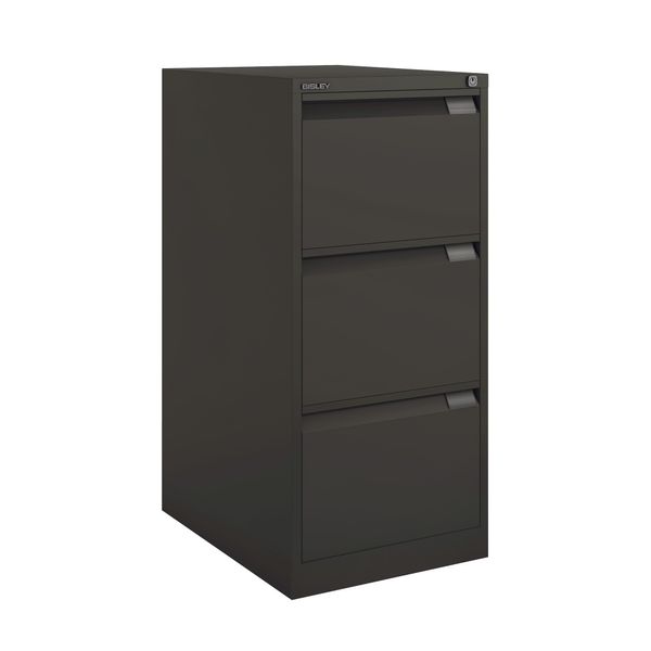 BISLEY hængemappeskab 3 skuffer, Antracit